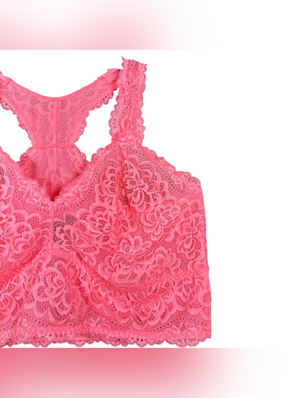 TORRID CURVE Unlined Lace Racerback Bralette - Picture 4 of 9